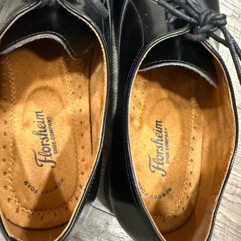 Florsheim Castellano Cap Toe Oxford Black Leather Dress Shoes 11528-001 Mens 14